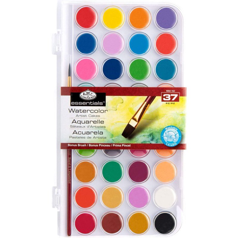 Watercolor Paint Set with 36 Colors and Brush - Art Supplies for Beginners and Artists