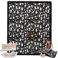 Washable Coloring Blanket with 20 Markers - 40x60 Inch DIY Arts & Crafts Gift