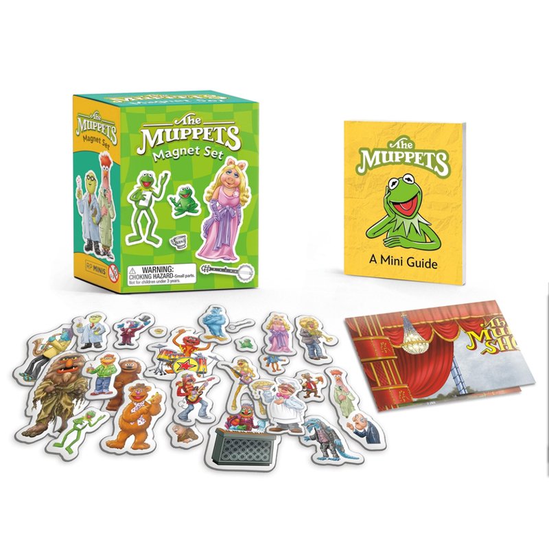 Muppet Magnet Set with Scene Backdrop and Mini Book - Collectible The Muppets Toys