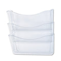 Unbreakable Wall File Organizer Set - Letter Size, Clear