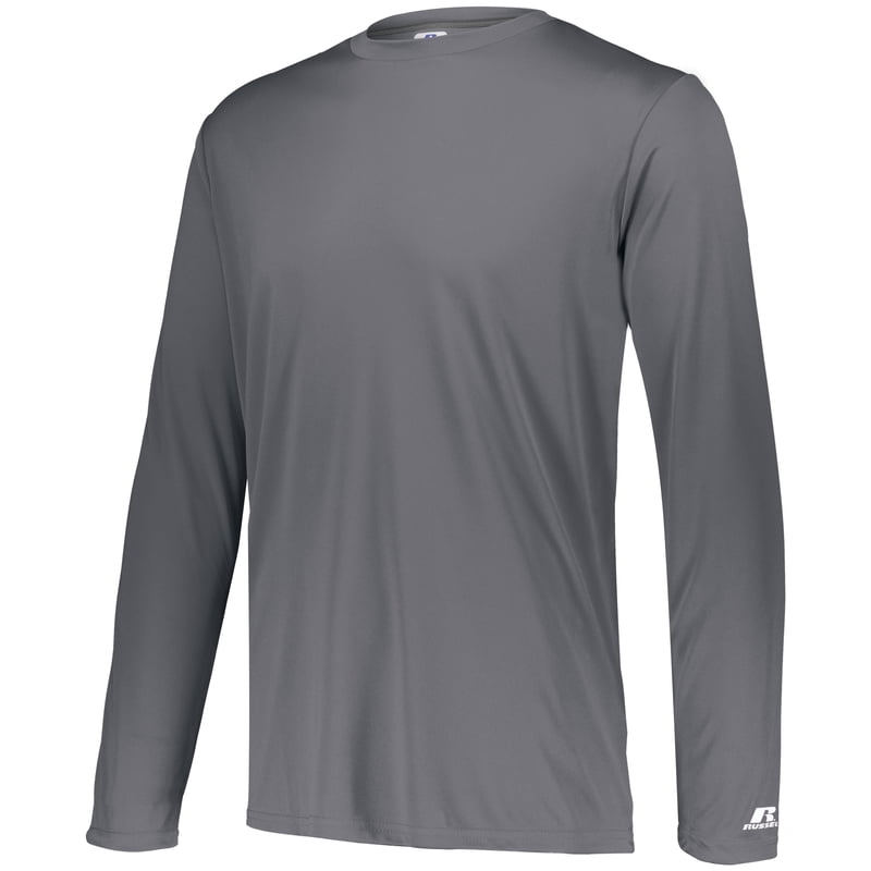 Russell Dri-Power Core Performance Long Sleeve Tee - Gold, Medium