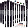 Midsize White Golf Grips (13 Pack) - SAPLIZE Complete Regripping Kit