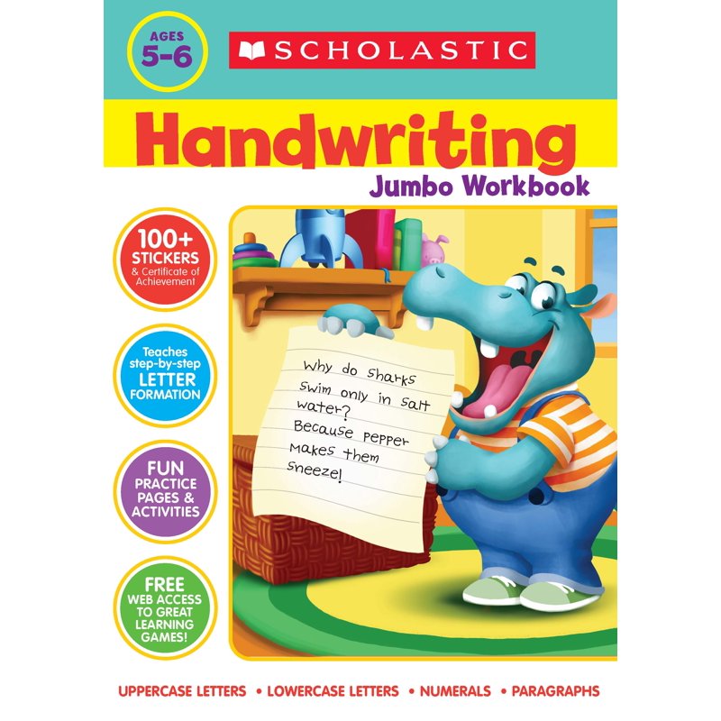 Jumbo Handwriting Practice Workbook for Kids - Painless Letter and Word Practice