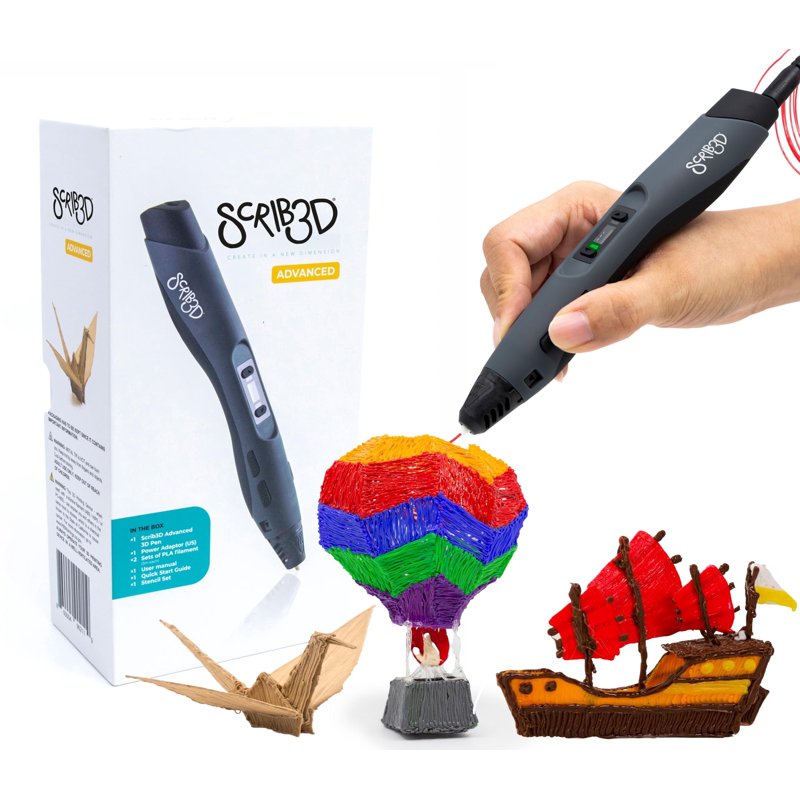 3D Printing Pen with LCD Display, Adjustable Temperature & Ergonomic Design