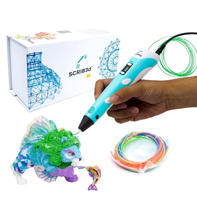 3D Printing Pen with Display and PLA Filament Set - Versatile Creative Tool