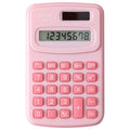 Pink 8-Digit Desktop Calculator for Home Office School Portable Handheld