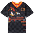 Sega Sonic Shadow Black Boys’ Soccer Jersey 5 — Short Sleeve Mesh Athletic Tee