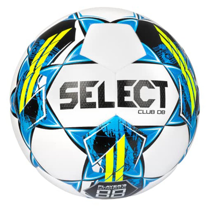Select Club DB V22 Soccer Ball - White with Blue, 4