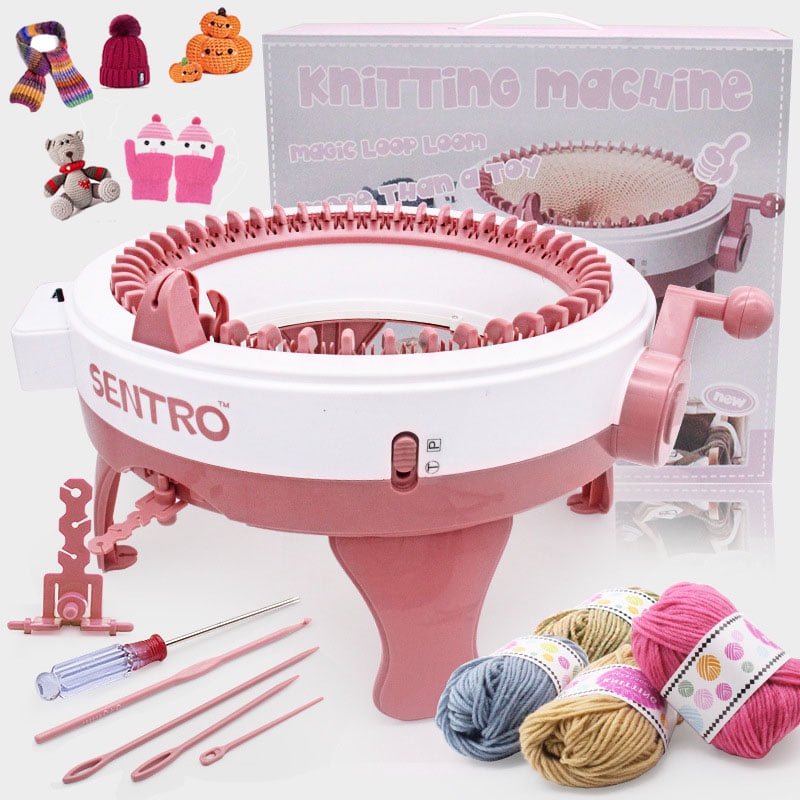 48-Needle Circular Knitting Machine for Beginners & Adults - Fast Textile Loom