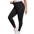Plus Size High Waist Yoga Leggings for Women - Soft, Stretchy, Tummy Control
