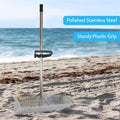 Stainless Steel Beach Sand Scoop & Shell Shovel Set for Crabs Shells and Sand Screening