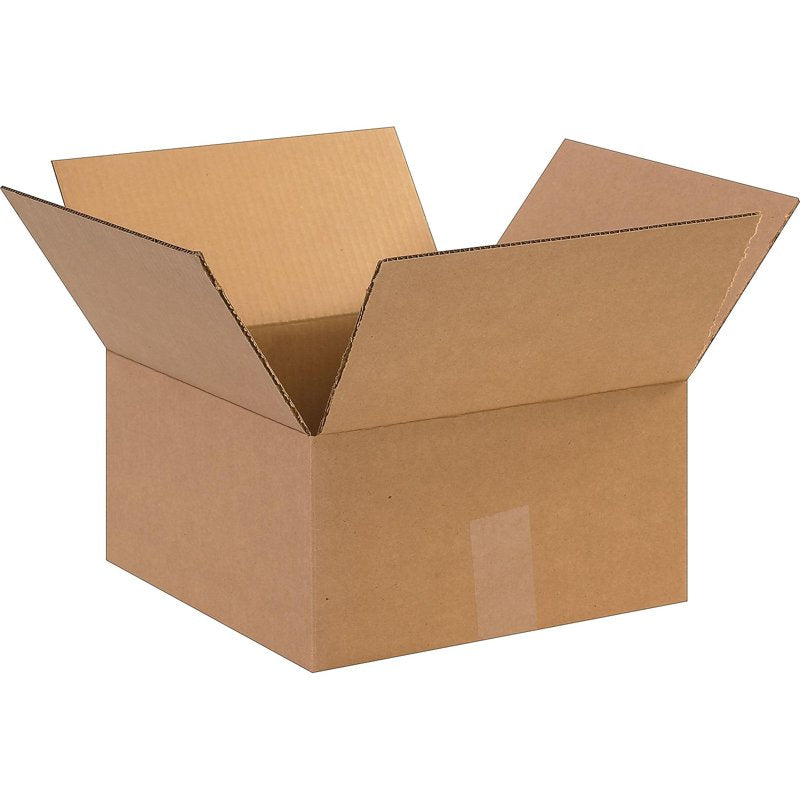 12x12x6 Kraft Shipping Boxes - 25 Pack, ECT 32 Rated Corrugated Packaging