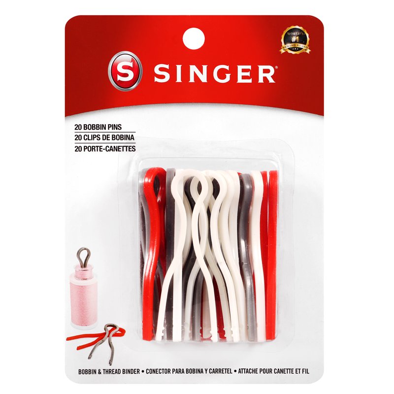 Assorted Sewing Bobbin Pins for Thread Organization - 20 Pack