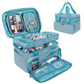 Portable Sewing Organizer Bag with Multiple Compartments & Detachable Pouches