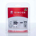 Garment Sewing Presser Foot Kit for Sewing Machines - Includes Gathering, Rolled Hem & Seam Guide