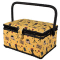 Handmade Sewing Basket with Accessories, Storage & Travel Handle