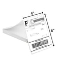 100 Pack 4 x 6 Inch Fanfold Thermal Shipping Labels Self-Adhesive Blank