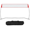 14 Ft Freestanding Volleyball Net Set with Adjustable Height & Carry Bag - Indoor Outdoor Sports Equipment