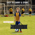 Portable Soccer Rebounder Net 71x40in - 2-in-1 Trainer with Carry Bag