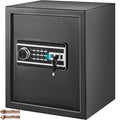 48 L Security Safe with Key, Fingerprint & Password Lock - Black