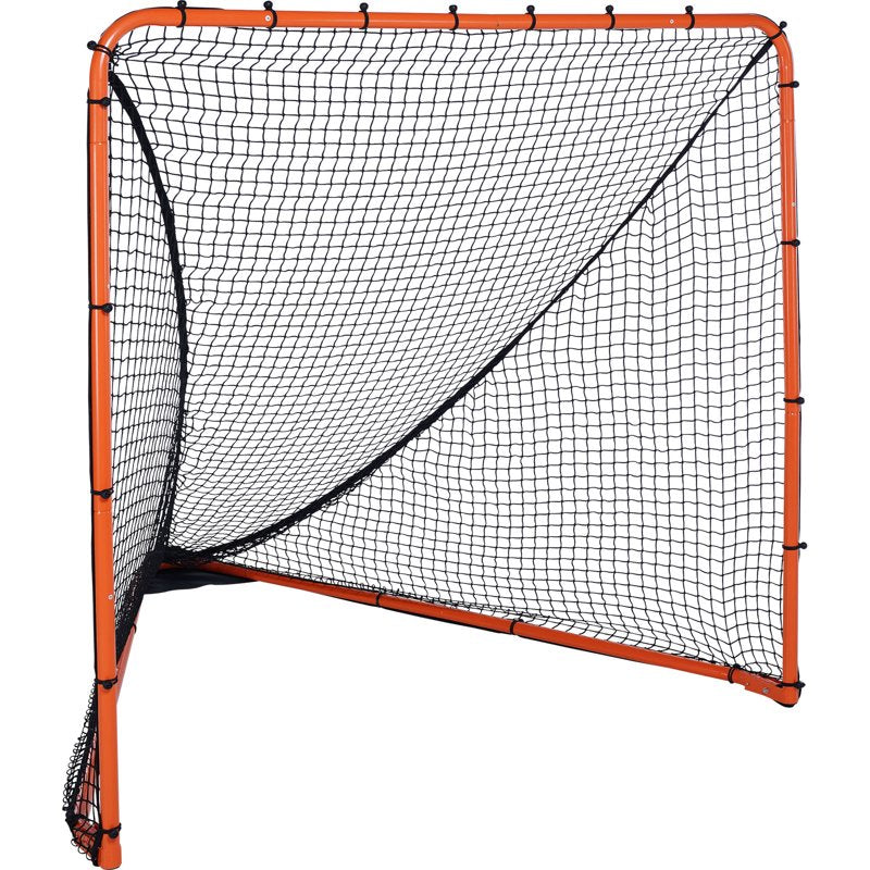 6x6 Feet Lacrosse Goal Net for Backyard Training, Portable Steel Frame & Easy Setup