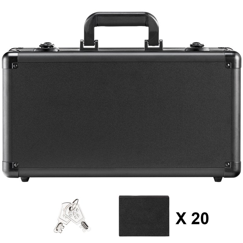 Graded Card Organizer Box with Lock, 4 Compartments for PSA, BGS, SGC Cards