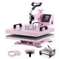 15x15 Inch Heat Press Machine with 5-in-1 Transfer Tool for T-Shirts Mugs Hats