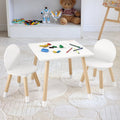 Kids Activity Table and Chair Set - Toddler Play Furniture with 2 Chairs, White & Character Variants
