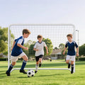 8'x6' Portable Soccer Goal Set (B-50 Tube) - White, Foldable, Training & Backyard Goals