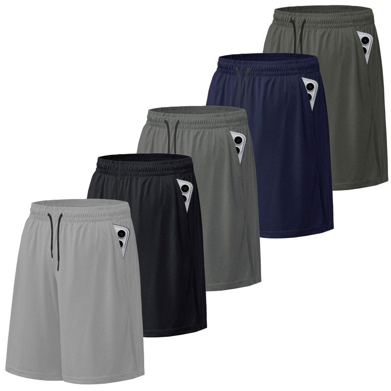 Men's Athletic Shorts Mesh Workout Gym Shorts with Pockets - Quick Dry, Stretch Fit