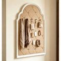 Farmhouse White Wood Frame Bulletin Board - 36x24 Wall Memo Board for Office & Home Decor
