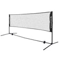 SONGMICS 16.5 ft Badminton Net - Height Adjustable, Foldable with Poles (Variation: 16.5 ft, Black)