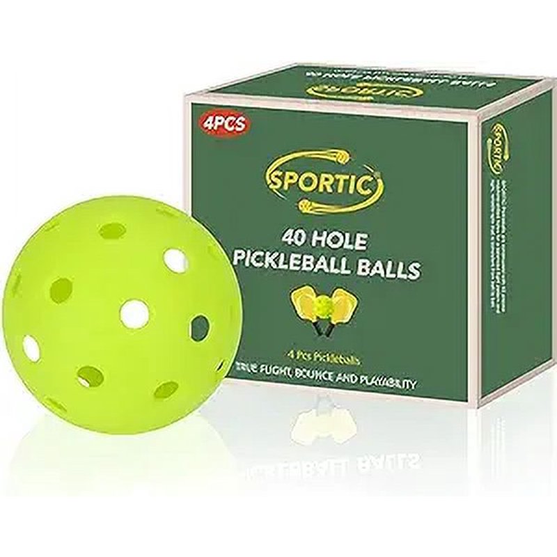 Bonison Durable Sportic Pickleballs, 4 Count (Variation: 4)