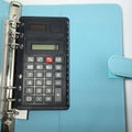 6-Hole Calculator with Ruler - Office Desk Calculator and Measurement Tool