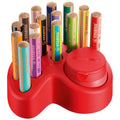 STABILO Woody 3-in-1 Multi-Talented Pencil Desk Set — 15 Pencils + Sharpening Container