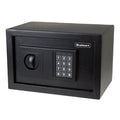 Fire Resistant Steel Digital Safe Box with Keypad and Alarm - Black