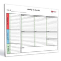 Weekly Notepad Planner 8.5 x 10.5 Inch - 52 Sheets, Flexible Layout