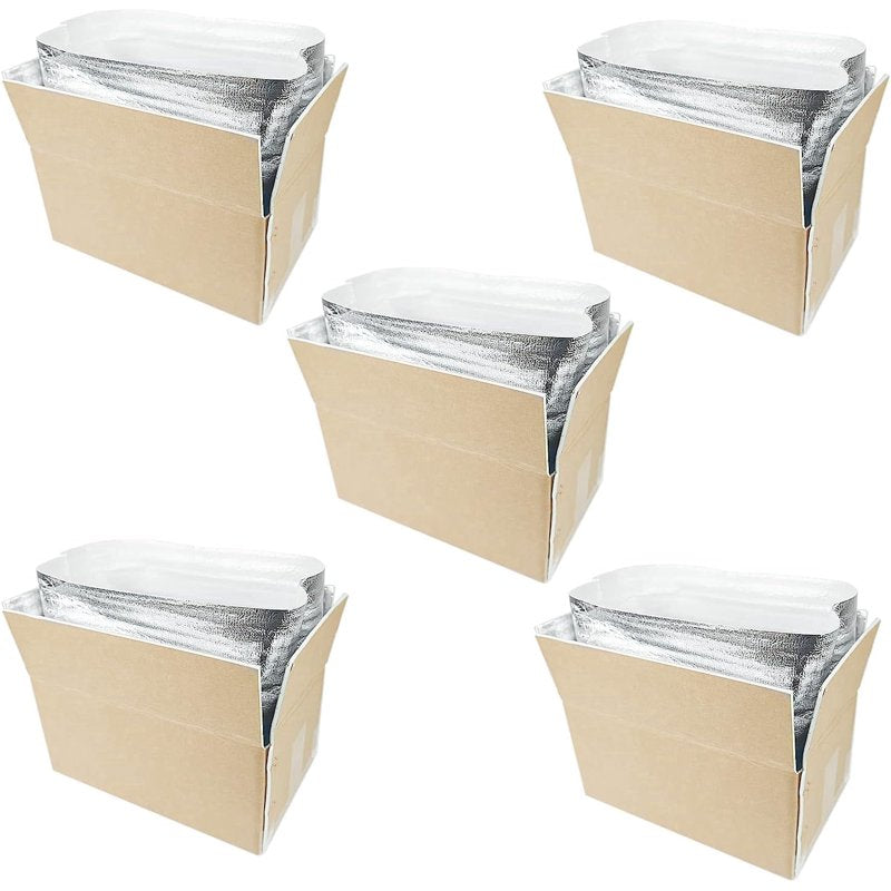 Insulated Shipping Boxes with Foil Liners - Cold Food & Medical Storage Set