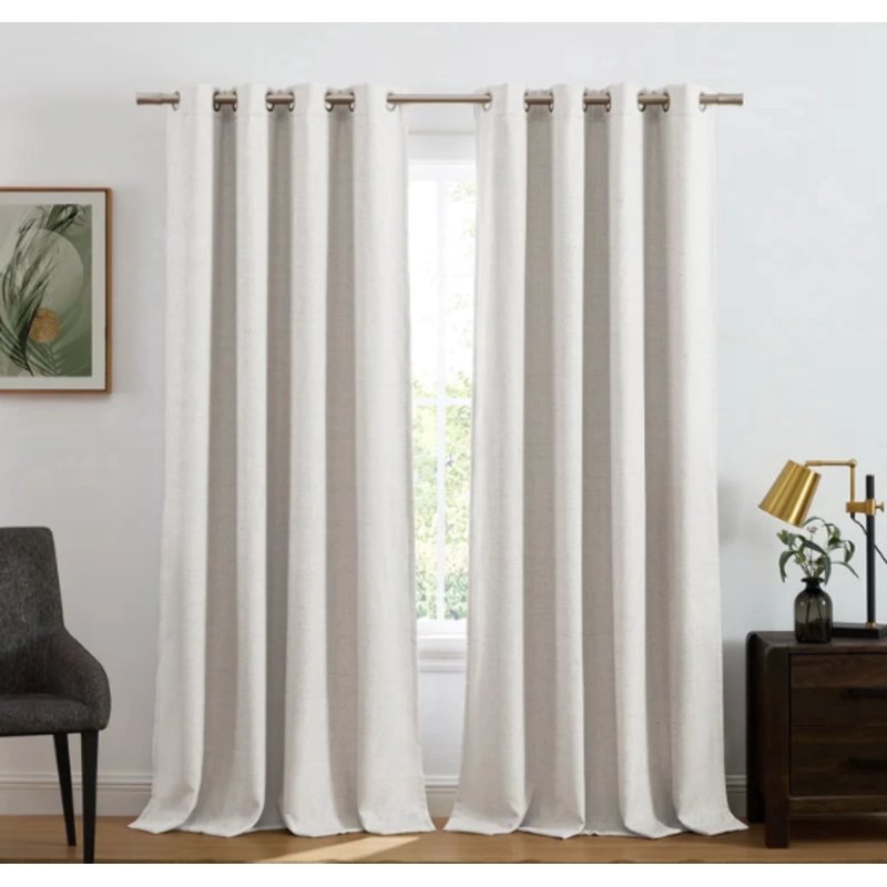Blackout Window Curtains 52x84 Inches, 2-Piece Set with Thermal Insulation