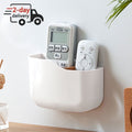 Wall-Mounted Remote Control & Small Item Organizer with Adjustable Compartments