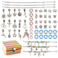 Girls DIY Charm Bracelet Making Kit for Ages 6-12 - Creative Jewelry Gift Set