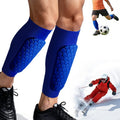 XS-Calf 11"-12.6" Blue Shin Guards for Kids & Adults – Soccer Shin Defender