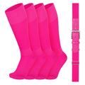 Baseball Socks and Belt Set for Youth & Adults - Softball & Sports Accessories