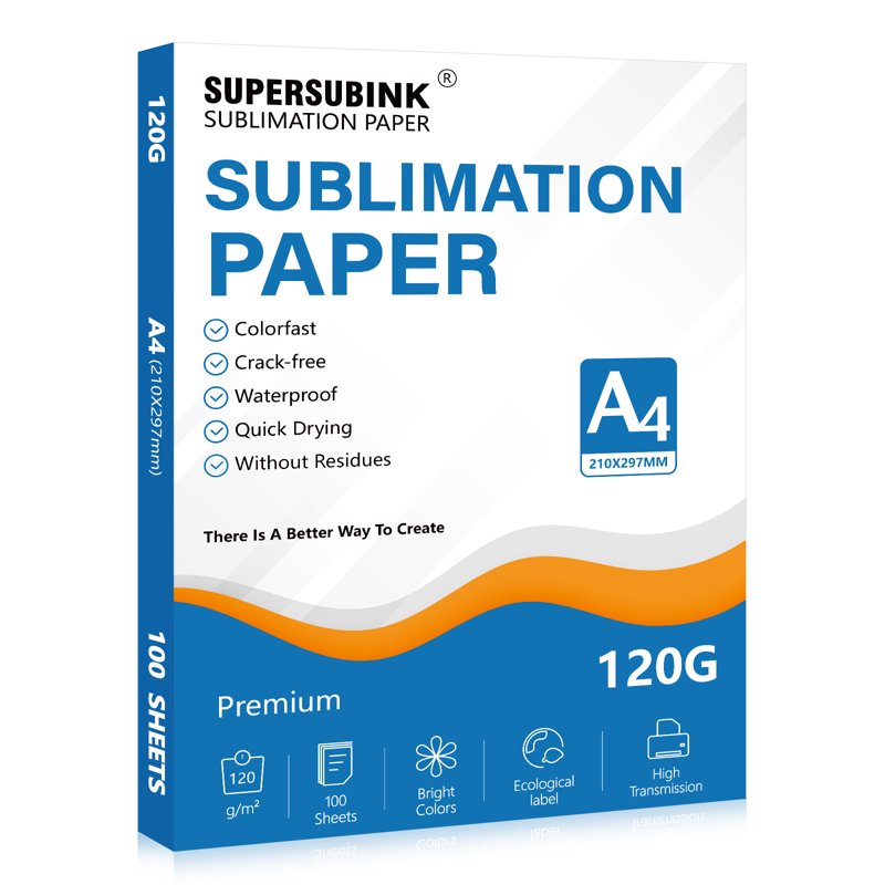 Sublimation Paper A4 100 Sheets 120gsm for Inkjet Transfer Printing