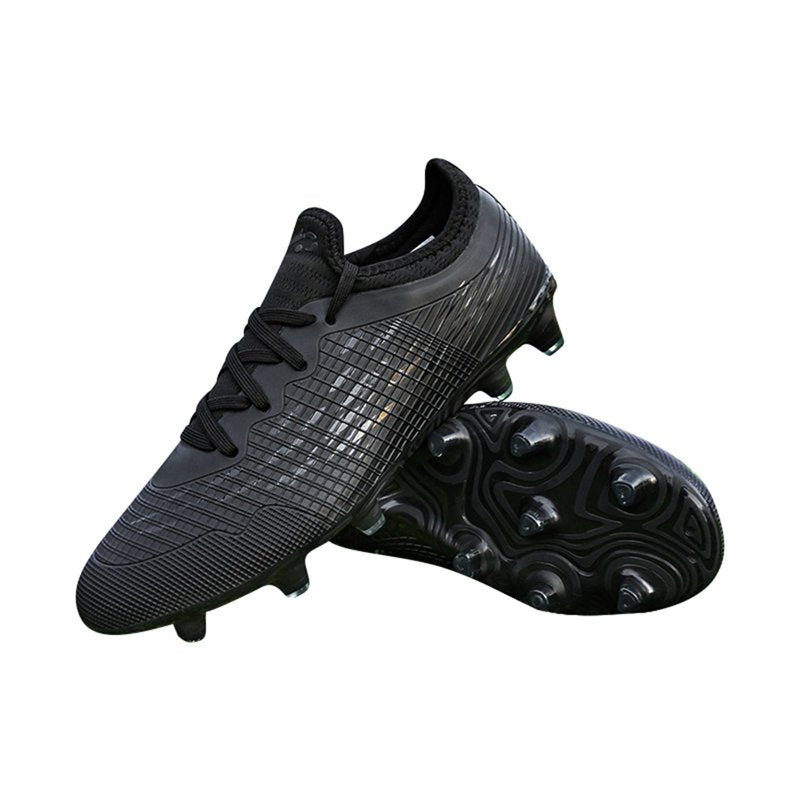 SXcggal Kids Soccer Shoes – Outdoor Low Top Training Shoes, Black
