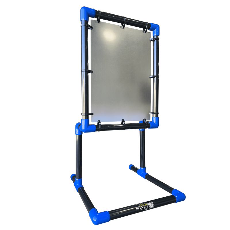 Heavy Duty Steel Target for Plastic Balls - Wiffleball & Blitzball Compatible, Foldable, Made in USA