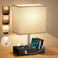 IJIL 15.7 Inch Touch Bedside Table Lamp with Dual USB Charging Ports