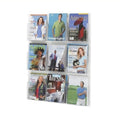 Safco Clear2c 9 Magazine Display - Wall-Mountable Magazine Racks