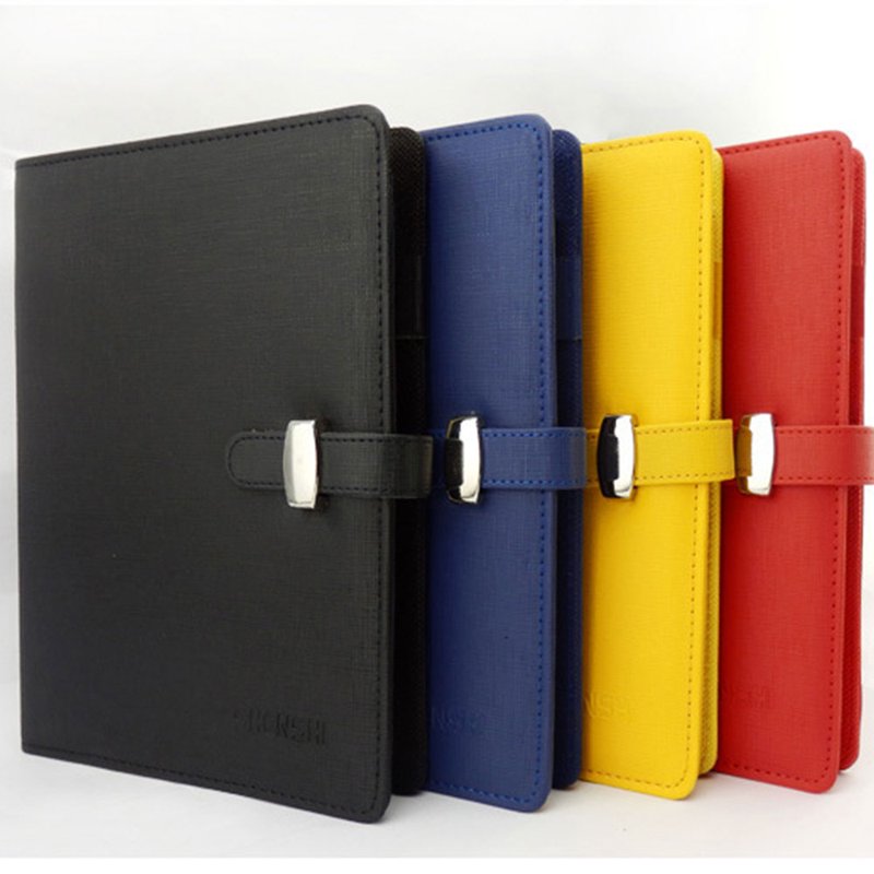 Travel Journal Notebook with Card Slots - PU Leather Cover, A7 Size