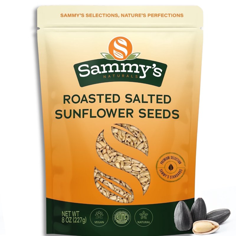 Roasted Sunflower Seed Kernels with Sea Salt - Vegan & Non-GMO Snack & Salad Topping